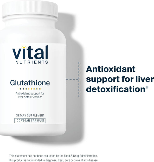 Vital Nutrients Liposomal Glutathione 400Mg | Vegan Antioxidant Supplement to Promote Liver Health and Liver Detox* | Gluten, Dairy and Soy Free | 100 Capsules