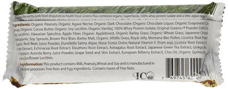 Greens plus Protein Bar Chocolate, 2.08 Oz