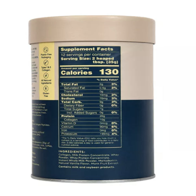 Dose & Co. Collagen Protein Powder - Vanilla 14.8 Oz (420 Gr)