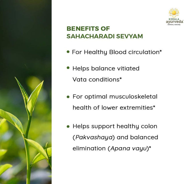 Kerala Ayurveda Sahacharadi Sevyam - Ayurvedic Oil for Internal Use to Pacifies Vata, Help Maintain Normal Blood Flow, and Support Healthy Colon, 6.8 Fl Oz