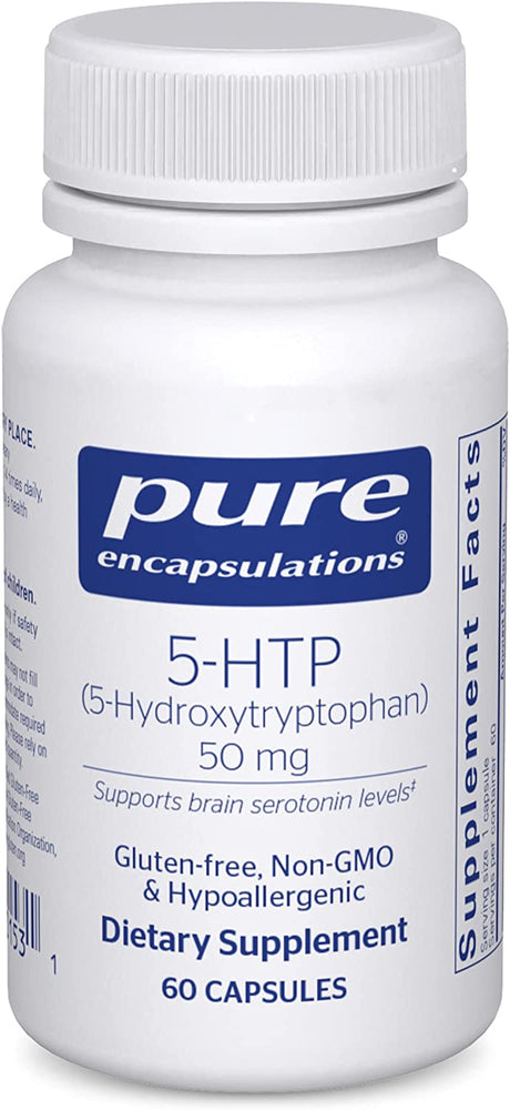 Pure Encapsulations 5-HTP 50 Mg | 5-Hydroxytryptophan Supplement for Brain, Sleep, Eating Behavior, and Serotonin Support* | 60 Capsules