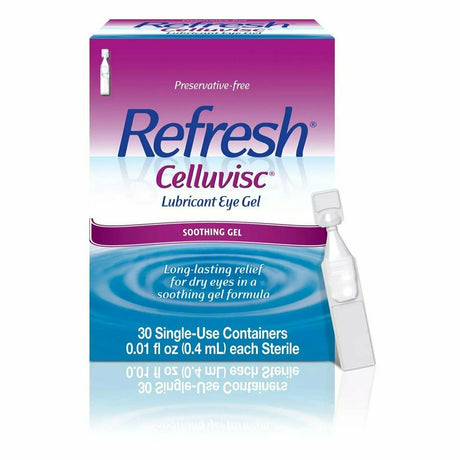 "Refresh Celluvisc Eye Soothing Formula Long Lasting Relief, 30Ct, 2-Pack"