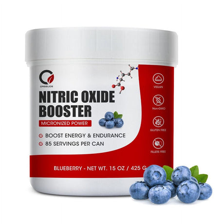 Nitric Oxide Beet Root Organic Powder, Heart & Blood Pressure-Blueberry Flavored 425 G 15 OZ