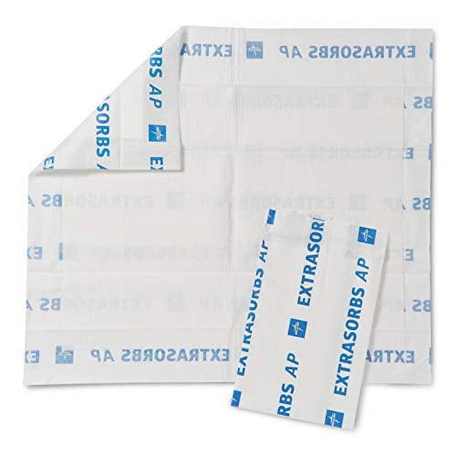 Medline Extrasorbs Premium Underpads, Disposable Bed Pads for Adult In ...