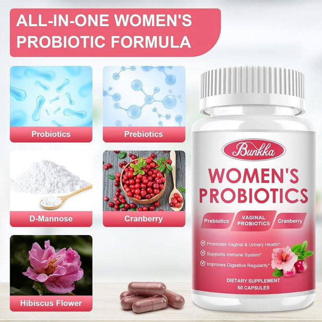 Vaginal Probiotics for Women, 300 Billion CFU 60 Capsules