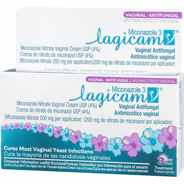 Lagicam Antifungal Miconazole Nitrate 3 Day Vaginal Cream, 0.9 Oz