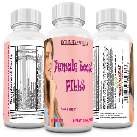 FEMALE BOOST PILLS Women Natural Enhancement with Multivitamin, Mineral and Herbal Performance Booster Support with Horny Goat Weed and Maca Extract. 30 Pills