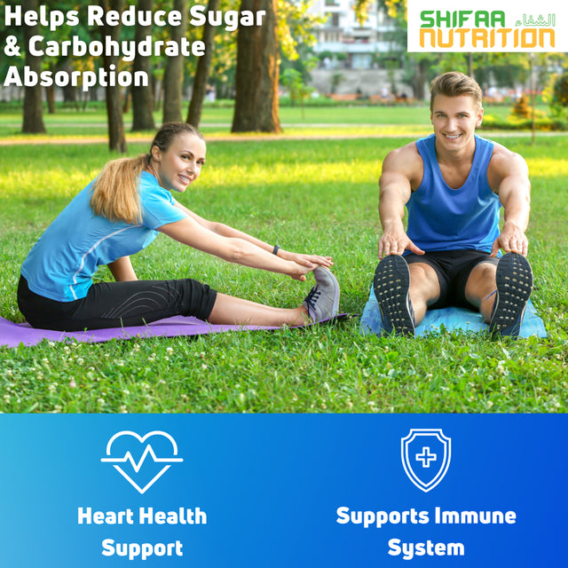 Blood Sugar Support Supplement by SHIFAA NUTRITION | Promotes Healthy Blood Sugar Levels, Glucose Metabolism, Weight Management & Cardiovascular Health | GLUTEN-FREE | NON-GMO | HALAL | 60 Servings