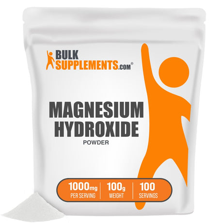 Bulksupplements.Com Magnesium Hydroxide Powder, 1000Mg - Natural Laxative - Magnesium Supplement (100G - 100 Servings)