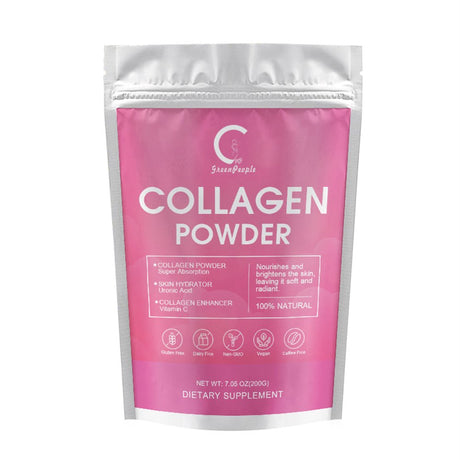 Greenpeople Collagen Powder Supplement - Unflavored Protein Powder - Promotes Workout Recovery, Hair, Nail, Skin, Bone & Joint Health, 7.05 Oz (200G)