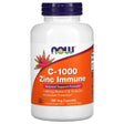 NOW Foods C-1000 Zinc Immune , 180 Veg Capsules