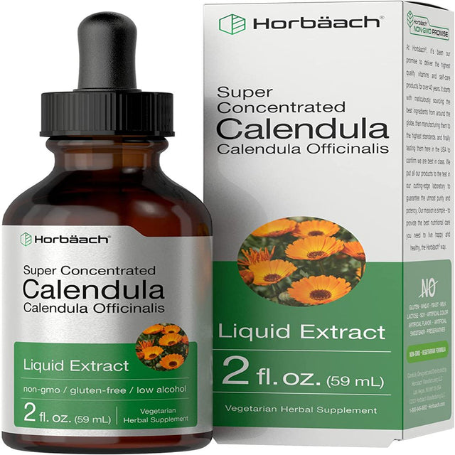 Calendula Liquid Extract | 2 Oz | Vegetarian Tincture | by Horbaach