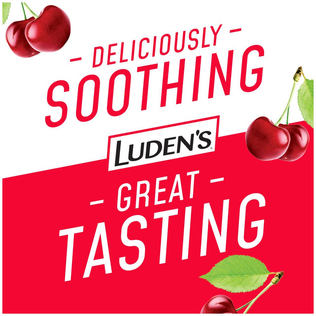 Luden'S Wild Cherry Throat Drops, Sore Throat Relief, 90 Count