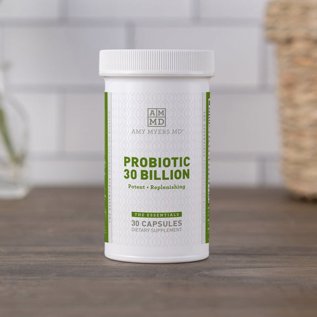 Dr. Amy Myers Best Probiotics 30 Billion CFU per Capsule - for Women & Men - Powerful Combination of Doctor Approved Strains - Supports Healthy Digestion and Gut Bacteria Balance - One Month Supply