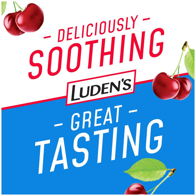 Luden'S Sugar Free Wild Cherry Throat Drops, Sore Throat Relief, 75 Count