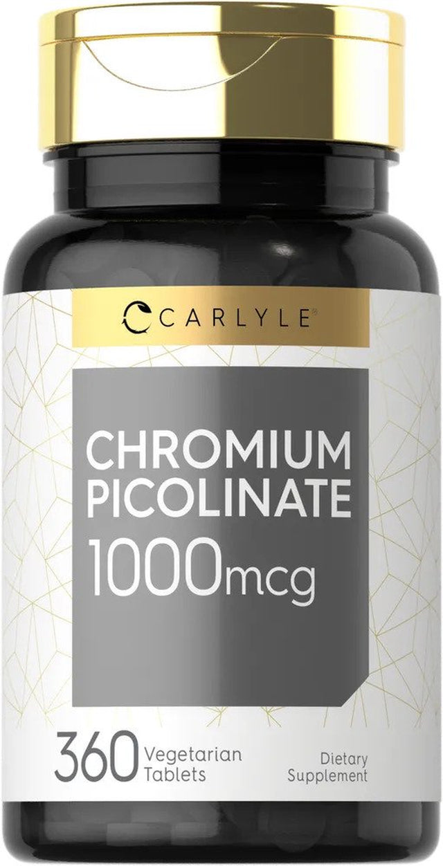 Ultra Chromium Picolinate 1000Mcg | 360 Tablets | by Carlyle