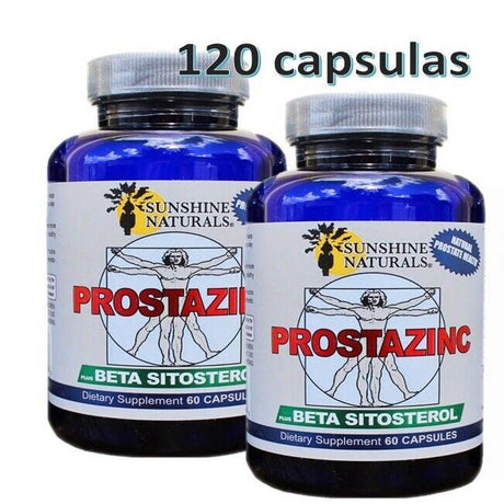 Prostazinc Prostate Natural Health Supplement 60 Capsules Pack of 2