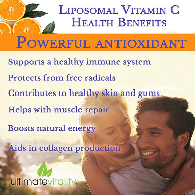 Liposomal Encapsulated High Dose Vitamin C Liquid Supplement 1000Mg - 30 Servings