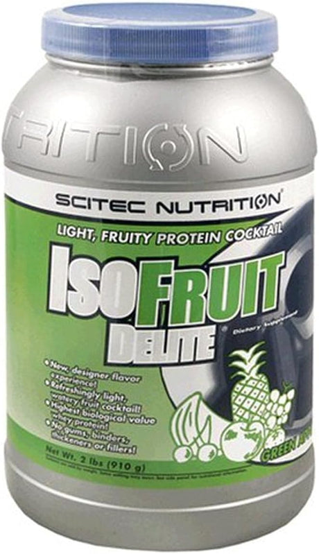 Scitec Nutrition Isofruit Delite Dietary Supplement, Light, Fruity Protein Cocktail, Green Apple, 32 Ounces