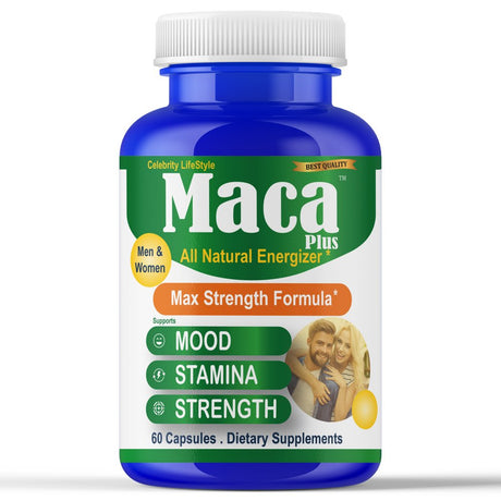 #1 Maca Libido Booster for Men and Women, Increase Desire, Energy, Lean Muscle Libido Booster Dietary Supplements- 60 Ct