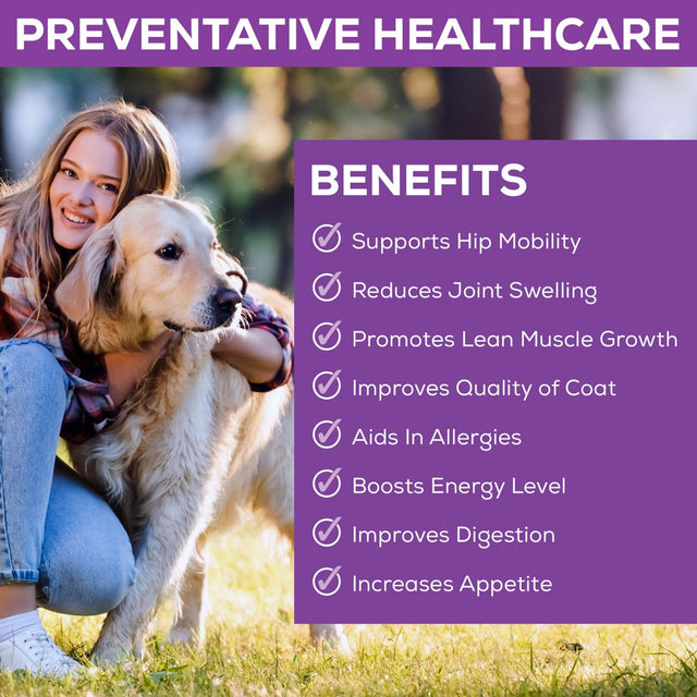 100% Collagen Protein for Dogs | Hip & Joint | Allergy Relief | Digestive Aid | Overall Health | 8 Lb