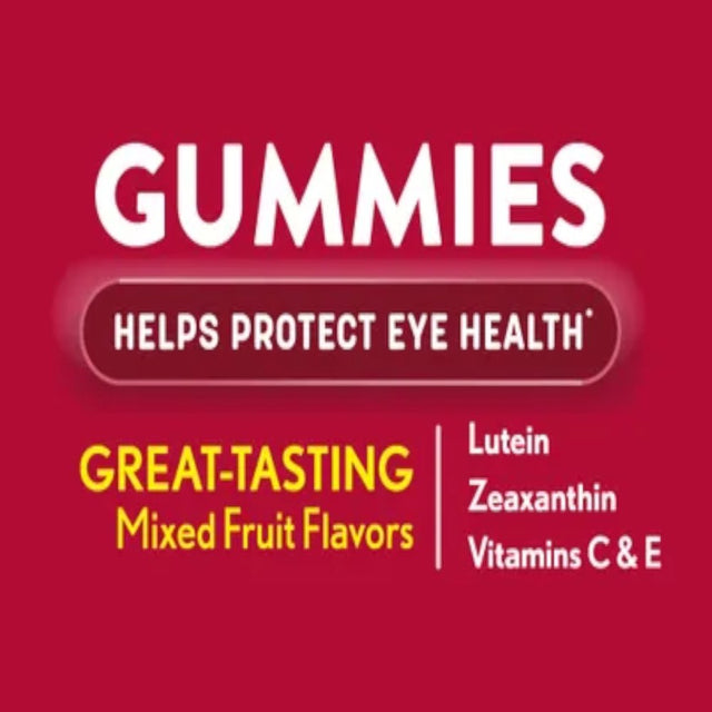 2 Pack - Bausch Lomb Ocuvite Eye Health Gummies Mixed Fruit Flavors 60 Each