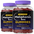 Melatonin 1Mg | 180 Vegan Gummies | Two Pack | Natural Berry Flavor | by Carlyle