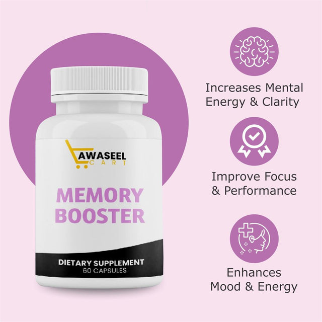 Tawaseel Nootropic Memory and Focus Supplement with Vital Brain Health Vitamins