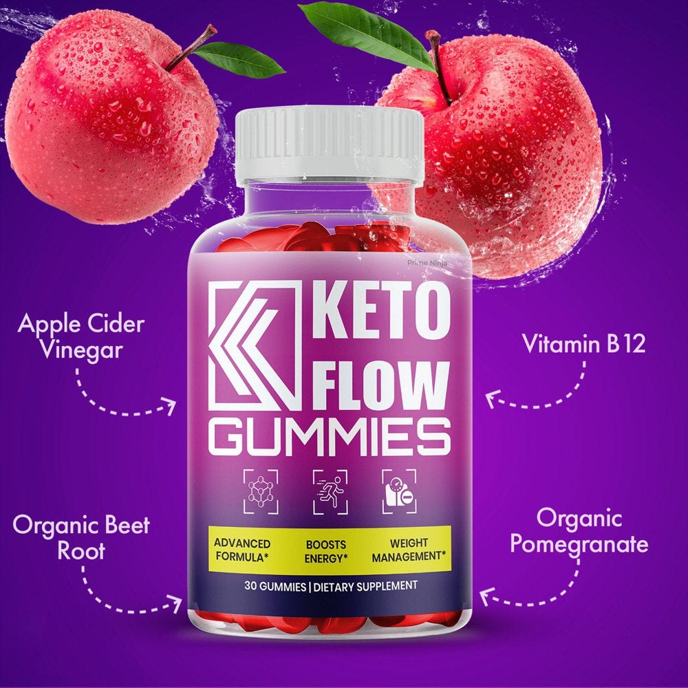 Keto Flow Gummies, Apple Cider Vinegar, Vitamin B12, Powerful Formula ...