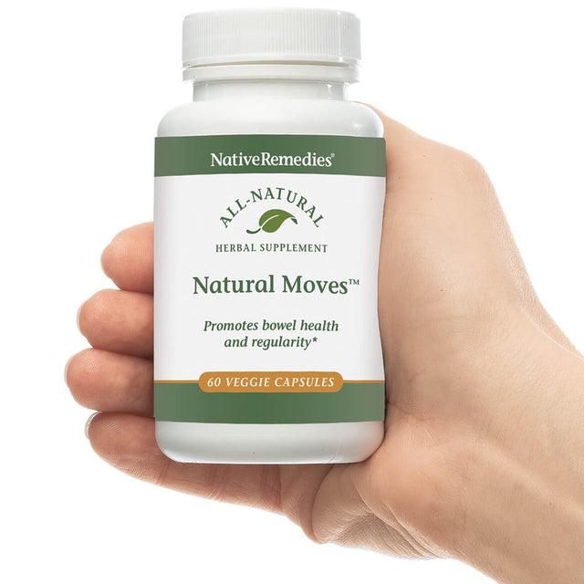 Nativeremedies Natural Moves - All Natural Herbal Supplement Promotes Bowel Health and Regularity as Related to Constipation - 60 Veggie Caps