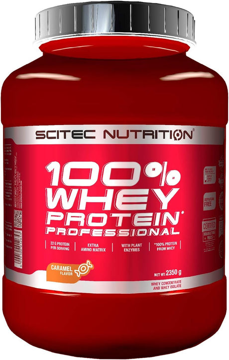 100% Whey Protein Professional 2350G Caramel Scitec Nutrition 78 Servings 5,18Lb