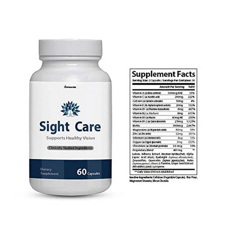 Sight Care Advanced New Formula Supplement 3 Packs 90 Days Supply