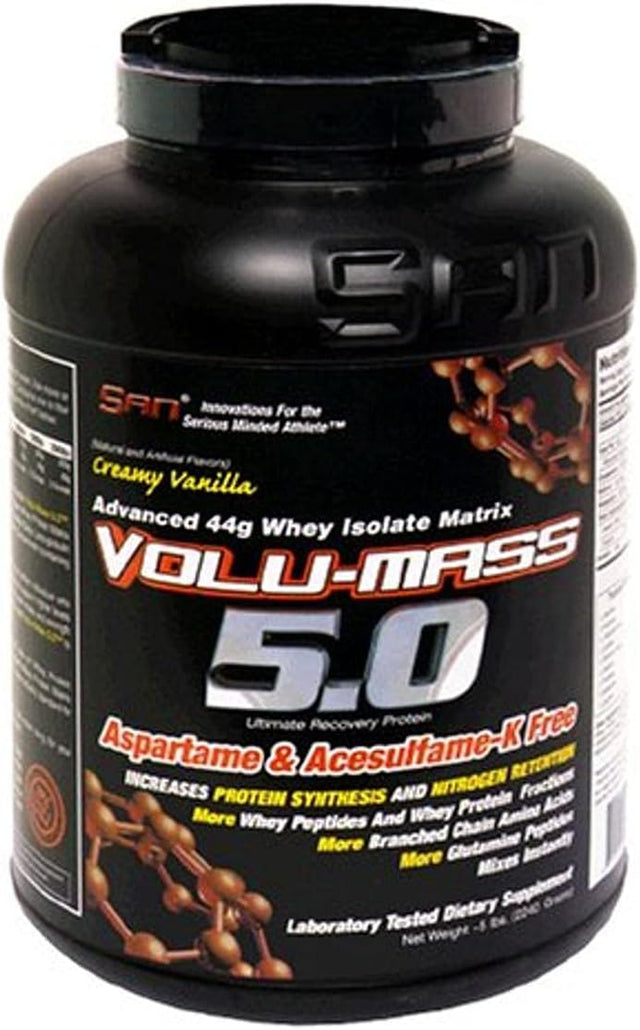 SAN Volu-Mass Ultimate Recovery Protein, Creamy Vanilla, 80 Ounces