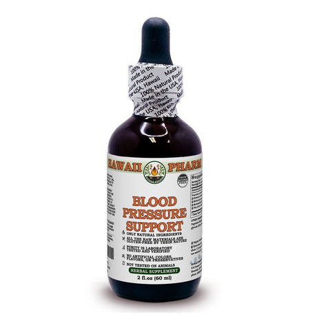 Blood Pressure Support ALCOHOL-FREE Liquid Extract Glycerite. Expertly Extracted by Trusted Hawaiipharm Brand. Absolutely Natural. Proudly Made in the USA. Glycerite 2 Fl.Oz