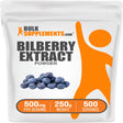 Bulksupplements.Com Bilberry Extract Powder - Eye Supplements - Antioxidant Powder - Bilberry Extract for Eyes - Dry Eye Supplement (250 Grams - 8.8 Oz)