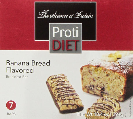 Protidiet Delicious Protein Bar | Nutritious Low Fat & Carb Snack with High Vitamins & Minerals | | Healthy & Energizing Small Meal | Assists in Weight Loss (Banana Bread)