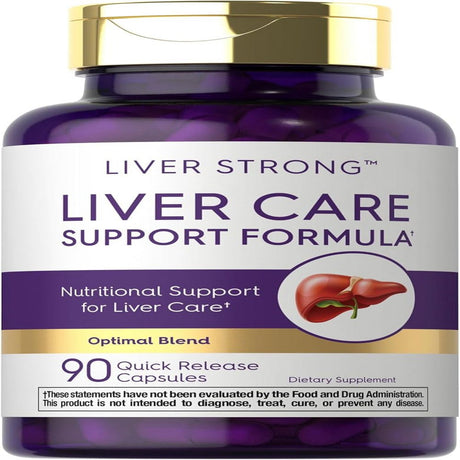 Liver Support Supplement | 90 Capsules | Powerful Complex | Liver Care Formula | Non-Gmo, Gluten Fee | by Carlyle