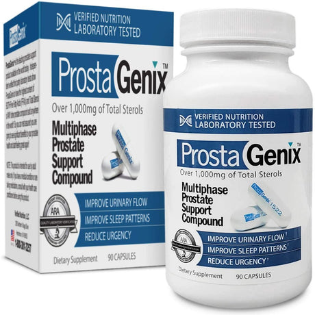 Prostagenix Multiphase Prostate Supplement-Featured on Larry King Investigative TV Show - over 1 Million Sold - End Nighttime Bathroom Trips, Urgency, Frequent Urination. 90 Capsules