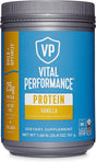 Collagen Protein Powder, Vital Performance 25G Lactose-Free Milk Protein Isolate Powder, 10G Grass-Fed Collagen Peptides, 8G Eaas, 5G Bcaas- Vanilla, 1.68Lb