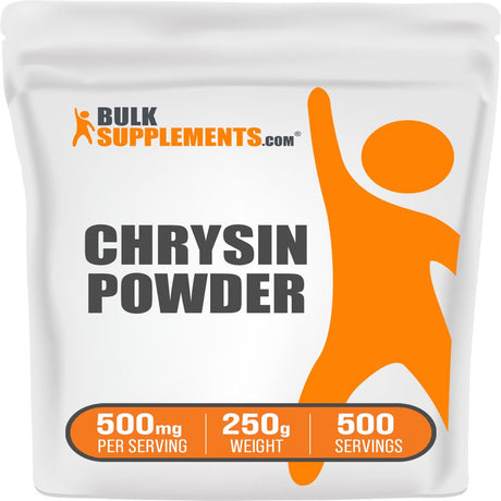 Bulksupplements.Com Chrysin Powder - Metabolism Booster - Aromatase Inhibitor - Natural Muscle Building Supplement (250 Grams - 8.8 Oz)