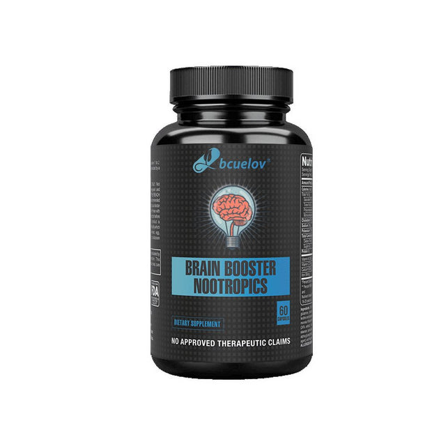 Super Nootropic Brain Booster Supplement - Enhance Focus, Boost Concentration & Improve Memory | Mind Enhancement with Ginkgo Biloba & St Johns Wort for Neuro Energy & IQ