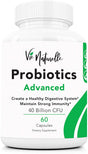 Vie Naturelle Advanced Probiotics Supplement (60 Capsules) - 40 Billion CFU Digestive Support