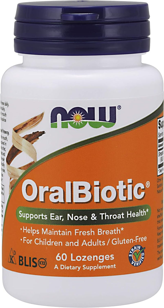 NOW Foods - Oralbiotic Blis K12(R) 60 Loz (Pack of 4)