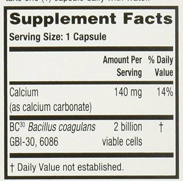 Digestive Advantage Daily Probiotic Capsules, 30 Ct (Pack of 2)