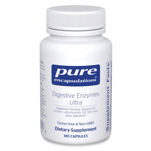 Pure Encapsulations Digestive Enzymes Ultra | Supplement to Aid in Breaking down Fats, Proteins, and Carbohydrates for Digestion* | 180 Capsules