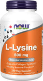 Now Foods L-Lysine 500 Mg - 250 Caps 2 Pack