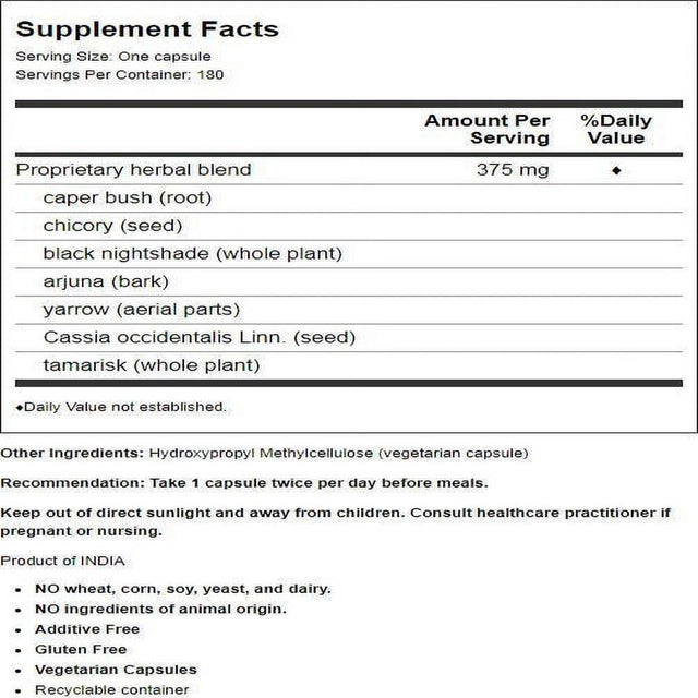 Himalaya Livercare Herbal Supplement, Liver Cleanse & Support, Vegan, Non-Gmo, 180 Capsules