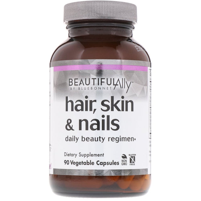 Bluebonnet Nutrition Beautiful Ally, Hair, Skin & Nails, 90 Vegetable Capsules