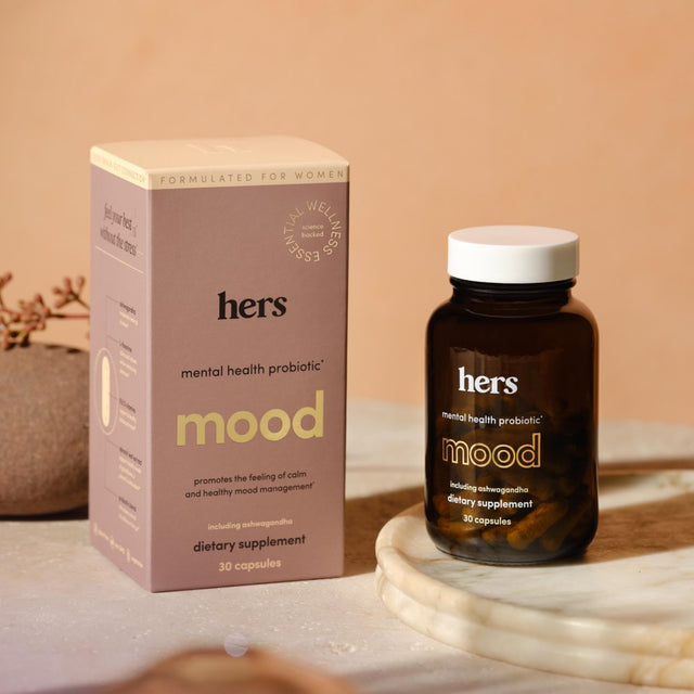 Hers Mood Mental Health Probiotic Supplement for Women with Ashwagandha, 30 Count