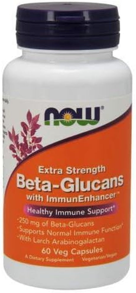 Now Foods Beta-Glucans with Immunenhancer 250Mg - 60 Vcaps 6 Pack